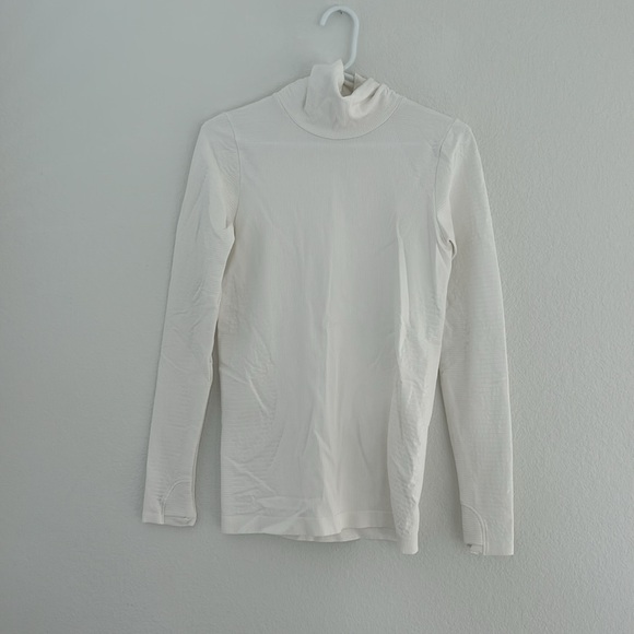 Athleta Flurry Blizzard Rib Turtleneck White S - Picture 2 of 6